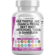 Clean Nutraceuticals (Ösg Özel Sporcu Gıdaları) Milk Thistle Nac Liver Cleanse Detox  Repair Plus Tudca 60 Capsul.orj Usa.