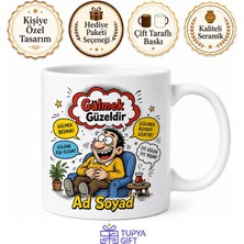 Tupya Gift Mizah Dergileri Karikatür Çizimi Espri Baloncuğu Kahkaha Tufanı Kupa Bardak Hediye
