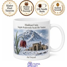 Tupya Gift Hakkari Sümbül Dağı Ters Lale Meydan Medresesi Soğuk Kış Kahve Kupası Hediye