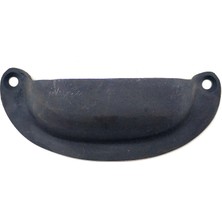 Uravas Store Antika Tarz Dekoratif Pirinç Düz Tas Mobilya Kulbu - 37X87 Mm, Oksit