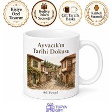 Tupya Gift Ayvacık'ın Tarihi Dokusu Çanakkale Hatırası Kupa Bardak Hediye