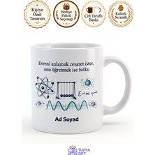 Tupya Gift Fizik Öğretmenine Hediye Bilim Temalı Özel Baskılı Porselen Kupa Bardak