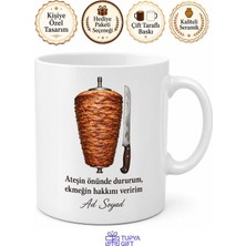Tupya Gift Dönerciye Yaprak Döner Kesenlere Lavaş Arası Usta Işi Kupa Bardak Hediye