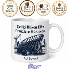 Tupya Gift Gemi Inşaatı Öğrencisine Tersane Kokusu Çelik ve Kaynak Kupa Bardak Hediye
