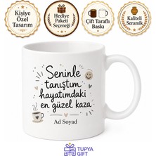 Tupya Gift Arkadaşa Hediye Mizahi Yazılı Baskılı Porselen Kupa Bardak Komik Hediye