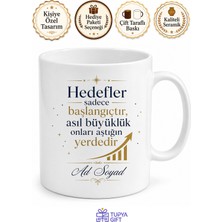 Tupya Gift Prim Alan Satış Temsilcisine Başarı Kotası Aşım Kutlaması Kupa Bardak Hediye