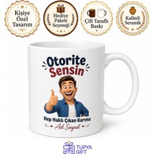 Tupya Gift Hep Haklı Çıkan Karıma Otorite Sensin Kılıbık Koca Esprili Kupa Bardak Hediye