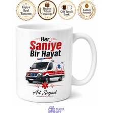 Tupya Gift Acil Servis Şoförü Ambulans Kupa Hayat Kurtaran Saniye Hediye Bardak