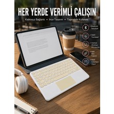 M Merc Giyim Touchpad Uyumlu Bluetooth Klavye Slim Kablosuz Wifi Q Klavye