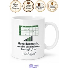 Tupya Gift Excel Delisi Arkadaşa Tablo Sihirbazı Formül Canavarı Kupa Bardak Hediye