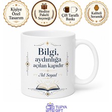 Tupya Gift Akademisyen Ismi Yazılı Özel Tasarım Kupa Bardak Akademik Hediye