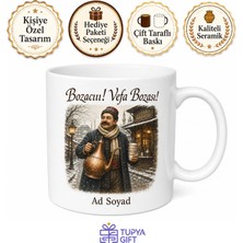 Tupya Gift Boza Sırasında Bekleyenlere Nostaljik Sokak Satıcısı Sesi Kupası Hediye Bardak