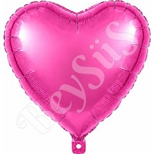BeySüS Kalp Folyo Balon Rose Pembe 24 Inc