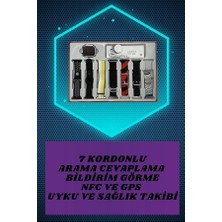 Laraheiser 7 Kordonlu Akıllı Saat ve Oyuncu Kulaklığı Anc Özelliği Kulak Içi Mikrofonlu Sesli Görüş