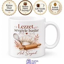 Tupya Gift Aşçı Için Kişiye Özel Isimli Baskılı Kupa Bardak Mutfak Hediyesi