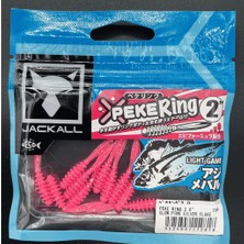 Jackall Peke Ring 2’’ (5 Cm) Glow Pink Silver Flake Silikon Yem