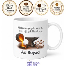 Tupya Gift Malzemeye Yön Veren Metalurji Mühendisi Isme Özel Seramik Kupa Bardak Hediye