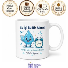 Tupya Gift Su Içmeyi Unutanlara Alarm Etkili Su Hatırlatıcı Çay Kupası Hediye Bardak