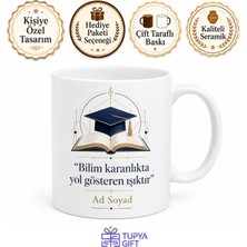 Tupya Gift Profesöre Hediye Akademik Tasarımlı Özel Baskılı Porselen Kupa Bardak