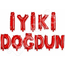BeySüS Iyi Ki Doğdun Folyo Balon Kırmızı