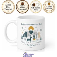 Tupya Gift Nordik Desen Temalı Baskılı Kupa Bardak Hediye Porselen Mug Özel Tasarım