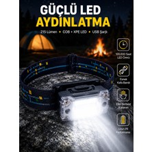 OtoTech Taşınabilir Şarjlı LED Fener XPE95LM COB120LM Manyetik Gövde Yeni Nesil