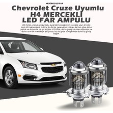 STS Oto Aksesuar Chevrolet Cruze Mercek LED Xenon Şimşek Etkili Oto Ampul Tek Renk Beyaz