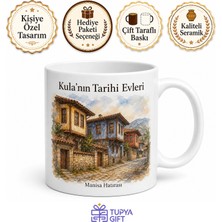 Tupya Gift Kula'nın Tarihi Evleri Manisa Hatırası Kupa Bardak Hediye Porselen