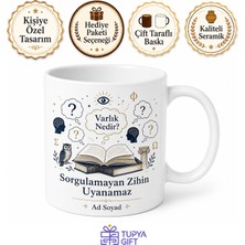 Tupya Gift Felsefe Kitapları Soru Işaretleri Düşünme Bulutları Varlık Nedir Kupa Hediye Bardak