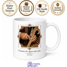 Tupya Gift Bitlis Ahlat Baston Ustalığı Geleneksel El Sanatları Çay Kupası Hediye Bardak