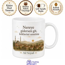Tupya Gift Memleket Temalı Iş Arkadaşına Baskılı Kupa Bardak Hediye Porselen