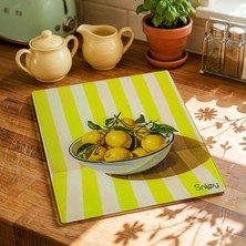 Snippy Casy - Cam Kesme Tahtası Büyük Boy Temperli Cam Kesim Panosu Dekoratif Cam Kesim Tablası 29 x 34 cm