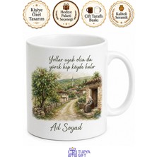 Tupya Gift Bayramda Köye Dönüş Temalı Kupa Bardak | Özel Tasarım Nostaljik Hediye