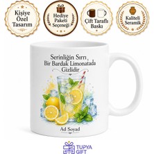 Tupya Gift Buzcuya Hediye Yaz Serinliği Limonata Temalı Ferah Içecek Kupa Bardak