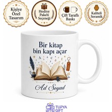 Tupya Gift Dünya Kitap Günü Okumadan Duramayanlara Sayfalar Arası Yolculuk Kupa Hediye Bardak