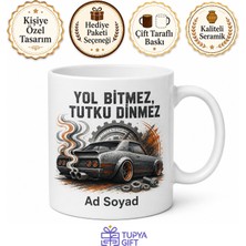 Tupya Gift Modifiye Araç Sever Egzoz Sesi Çelik Jant Sanayi Günleri Kupa Bardak Hediye