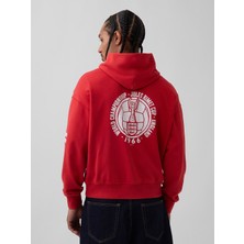 Gap Erkek Kırmızı Fıfa World Cup™ Klasikleri Vintagesoft Terry Oversized Sweatshirt