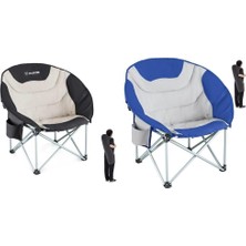 Madfox Moonchair Deluxe Katlanır Kamp Sandalyesi Siyah/gri