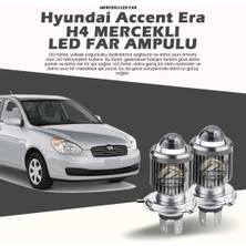 STS Oto Aksesuar Hyundai Accent Era Mercek LED Xenon Uzun - Kısa Tek Renk Beyaz Şimşek Etkili