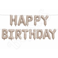 BeySüS Happy Birthday Folyo Banner Pudra