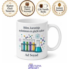 Tupya Gift Dünya Laboratuvar Günü Hediye Kupa Deney Tüpleriyle Mucizeler Üretenlere Bardak