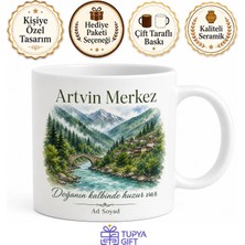 Tupya Gift Artvin Merkez Doğa Güzellikleri Karadeniz Hatırası Kupa Bardak Hediye