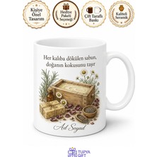 Tupya Gift Sabun Döküm Sanatı Yapanlara Kokulu Doğal Özler Şık Kupa Bardak Hediye