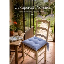 Uykuperest Pastello Pofidik Sandalye Minderi 40X40 Bağcıklı 4 Puntolu Silikon Dolgulu Pamuk Bahçe Balkon Tekli