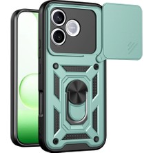Grandor Huawei Honor 600 Lite Pars Lens Yüzüklü Silikon - Yeşil