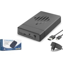 Hadron HDX1794 3.5 Inç Sata HDD Harici Disk Kutusu USB 2.0 Type-C - Siyah (Kdo)