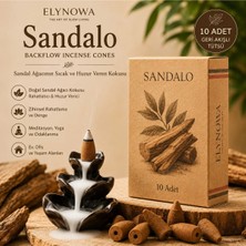 Sandalo Geri Akışlı Konik Tütsü | Backflow Incense Cones | 10 Adet