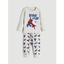 Lc Waikiki Yeni Sezon Bisiklet Yaka Spider-Man Baskılı Erkek Çocuk Pijama Takımı