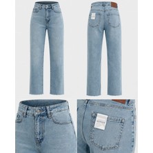 Rich Star Zara Model Kesik Paça Bayan Kot Pantolon