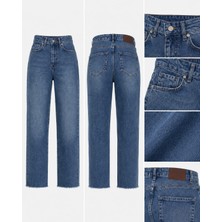 Rich Star Zara Model Kesik Paça Bayan Kot Pantolon